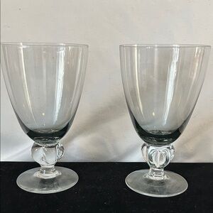 Schott Zwiesel Smoke Coloured Crystal Goblets Conte Pattern 3 Sets Available IGC